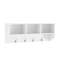 Entryway Wall Mounted Coat Rack With 4 Dual Hooks And Robust Storage Elegant Wooden Shelf-1604195950