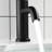 Single Hole 6.41" High Stainless Steel Bathroom Faucet Matte Black Compliant Aerated Waterfall Stream Spot- Finish Manual For Redecoration Operation Improvements-125221966