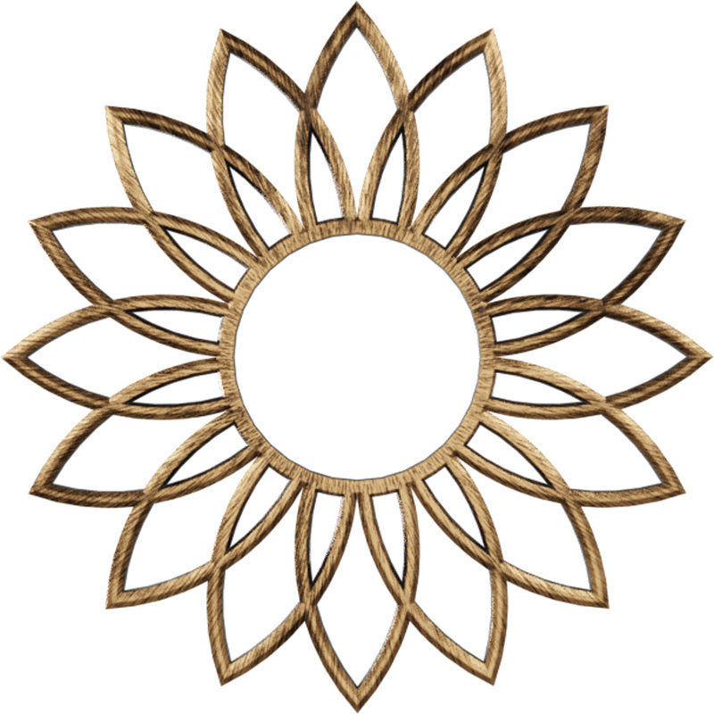 Médaillon de plafond 20 po x P 7 po x P 7 po x P 1/2 po Daisy, H 20 po x l 20 po x P 0,5 po, Bronze vieilli