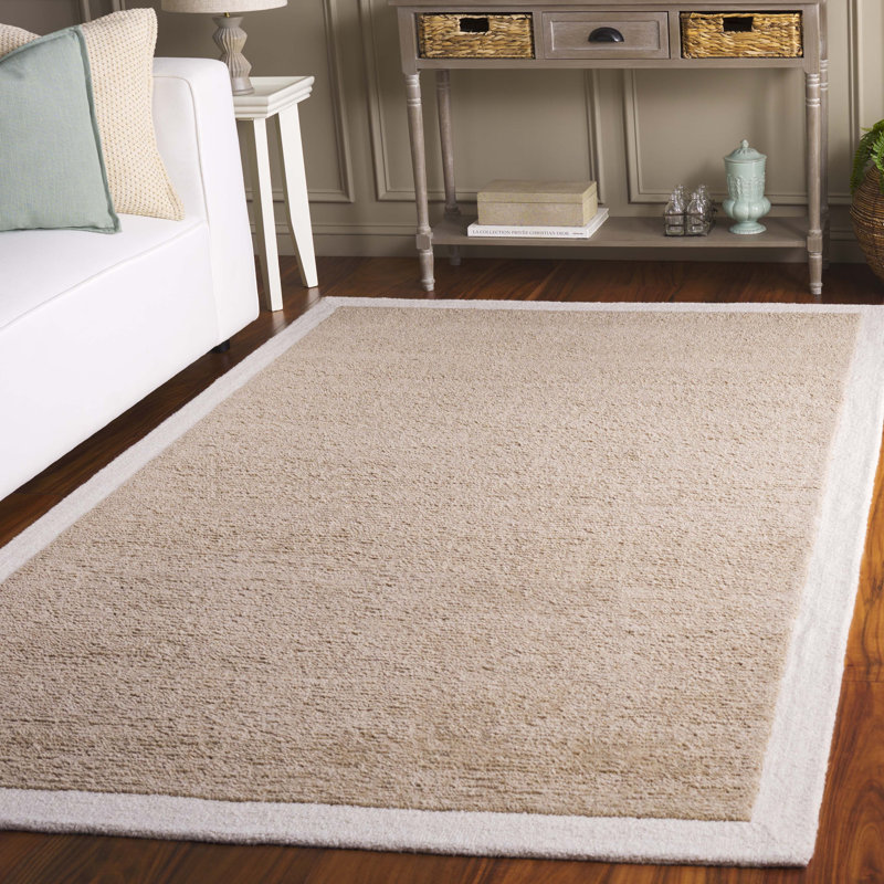 Metro Hand Tufted Wool; Cotton Solid Color Indoor Rug, Rectangle 5' x 8'