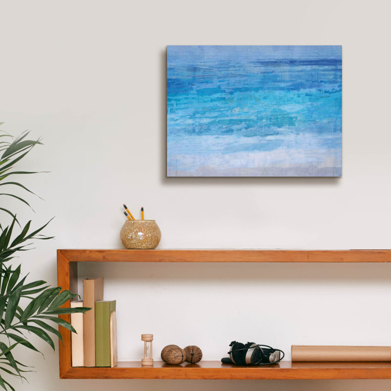 «Evening Tide» par Marta Wiley, art mural sur toile, H 12 po x l 16 po x P 0,75 po