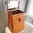 Orange Rectangular Solid Wood Jewelry Armoires