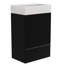 Single Bathroom Vanity with @Solid + Manufactured Top