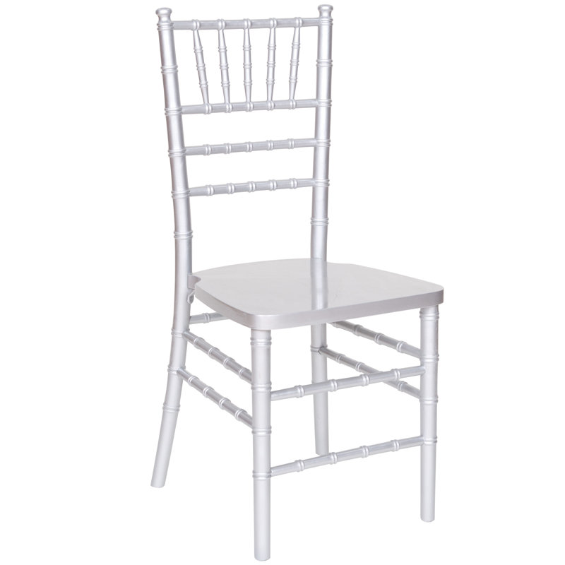 Chaise Chiavari avec coussin, Argent