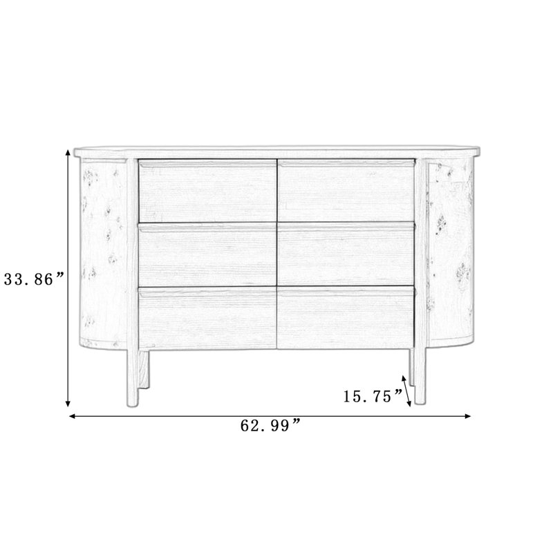 Armoire d'appoint Modern Burlywood