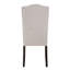 2 chaises d'appoint à dossier beige pour le linge de salle à manger rustique de 2