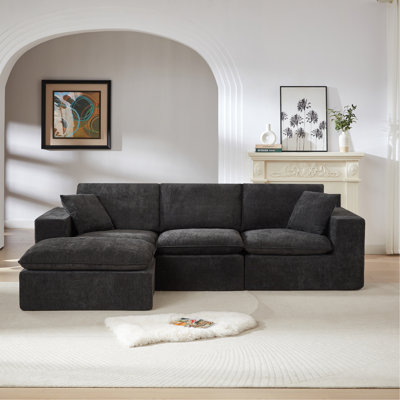 Canapé moderne en nuage de chenille, librement combinable, confortable pour s'asseoir, convient aux meubles de salon modernes dans les maisons, les appartements et les bureaux