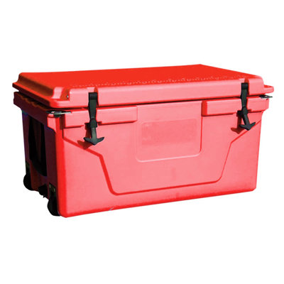 65qt Fishing Cooler Box - Tie Down Slots And Slip Feature Portable With Impact Absorbing