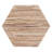 Challise Bohemian Woven Grasscloth Hourglass End Table