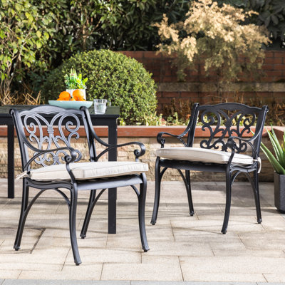 Chaise de patio avec coussin Fowles