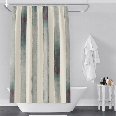 Arnhildur Striped Shower Curtain