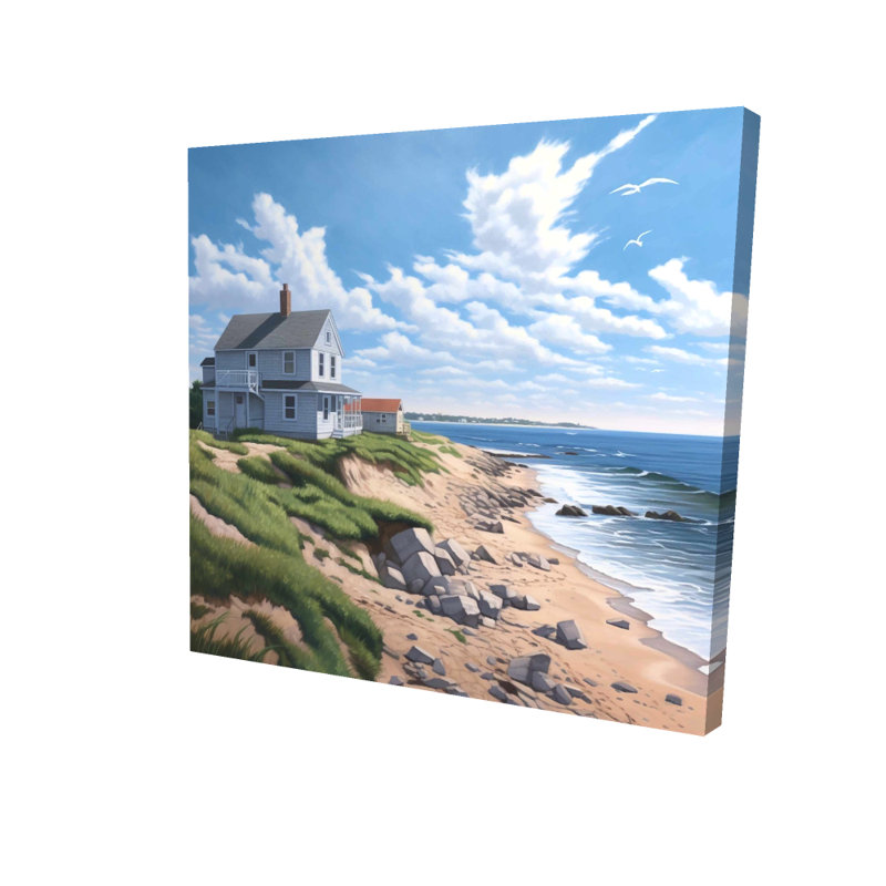 Sea View Coastal Canvas - Art mural de chambre à coucher