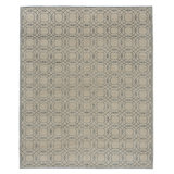 Cloister Geometric Area Rug in Beige/Blue