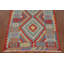 Tapis géométrique en laine Kilim