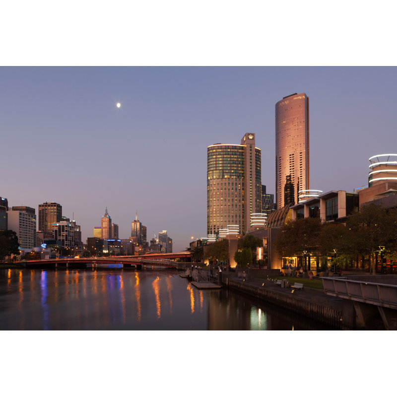 Balam Melbourne Nightscape by Tsvibrav - Wrapped Canvas Print, 81cm H x 122cm W x 3.8cm D