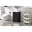 Meuble-lavabo de 20 po avec lavabo, armoire de salle de bain avec porte à fermeture douce, support de rangement et tablette réglable