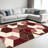 Marble Hexagon Red carpet-easy to clean, machine-washable, soft and comfortable; suitable for door mats, kitchens, living rooms, bedrooms, corridors, and laundry areas. Easy to clean, durable carpet for home decoration.-129169344