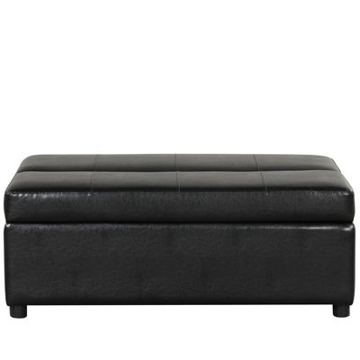 Keviana Faux Leather Ottoman