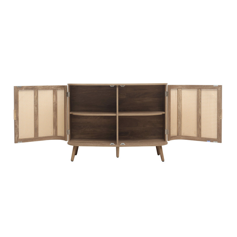 Amandev 1 Piece Sideboard Cabinet, Oak