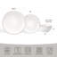 24 Piece Stoneware Dinnerware Set, Plates and Bowls Set for 8-1967036796