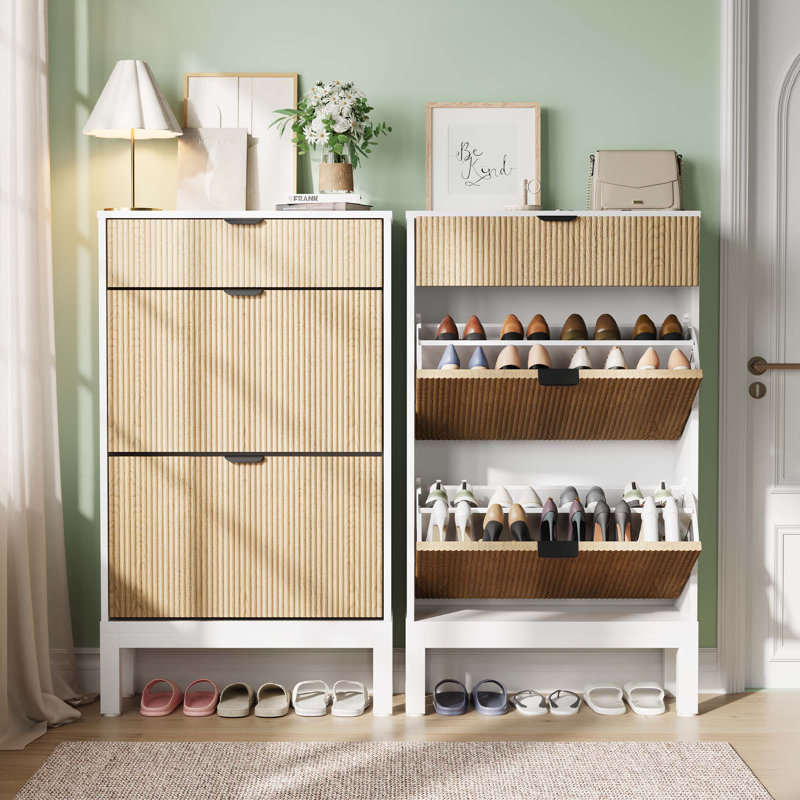 8 Pair Shoe Storage Cabinet