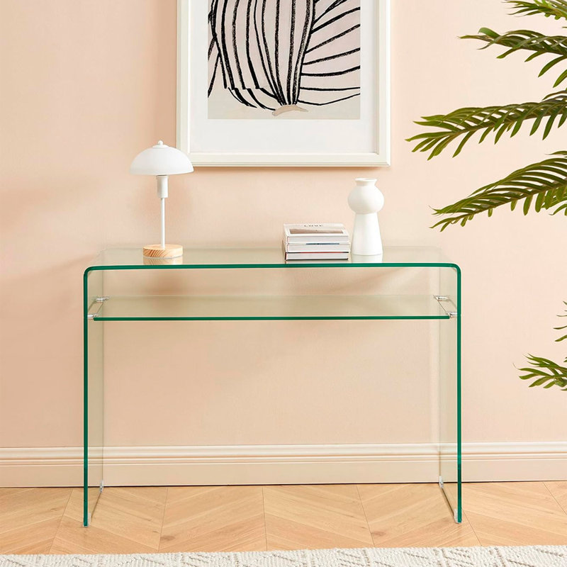 43'' Glass Console Table