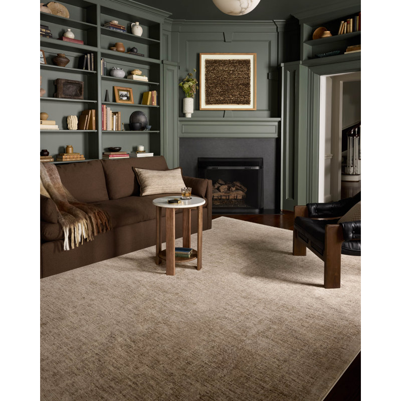 Tapis taupe / os 17 Stories Bethalto, Rectangle 6 pi 7 po x 9 pi 10 po