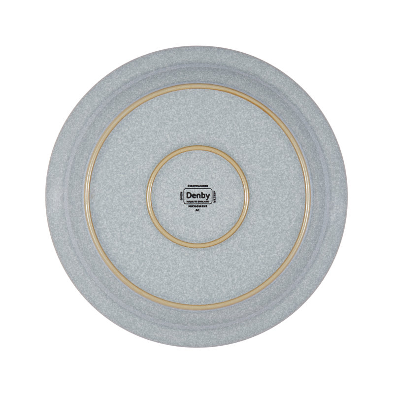 Denby Elements Medium Plates, Light Grey