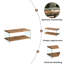 Table basse en MDF, table basse, canapé en verre trempé noyer