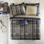 Ensemble d'édredon simple à carreaux avec draps-119417301-119417299