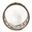 Table d'appoint inspirée avec matériaux en verre et en métal glamour avec base translucide