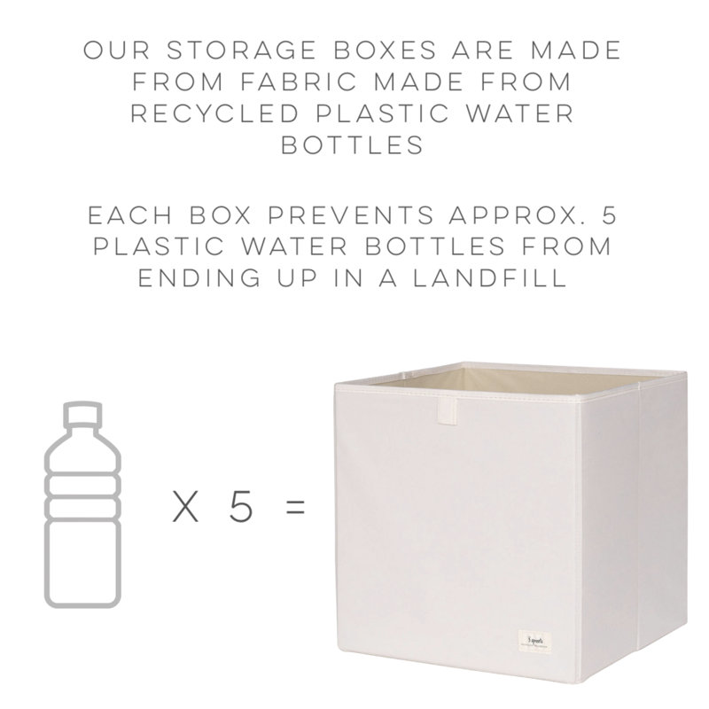 UBXT 3 Sprouts - Recycled Fabric Storage Cube - Terrazzo, Clay 