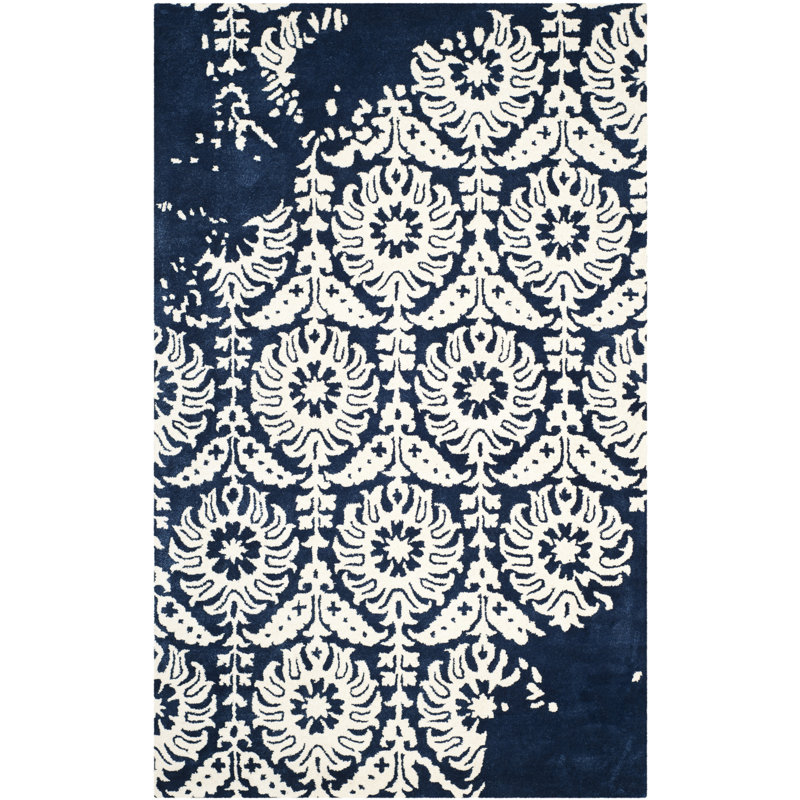 Tapis en laine touffeté à la main Rudra, Rectangle 2 pi 6 po x 4 pi