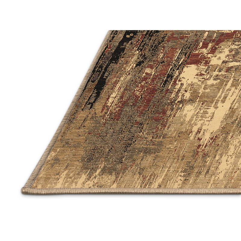 Tapis brun moderne Mid-Century Hambeldon 2808, Rectangle 7 pi x 10 pi