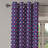 East Urban Home USA Grommet Curtain 2-Panel Window Drapes, 50", Dark Blue Cream Red-106379923