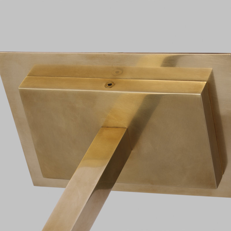 Bau Dimmable LED Wall Mounted Picture Light, Natural Brass, 3" H x 30" W x 8" D