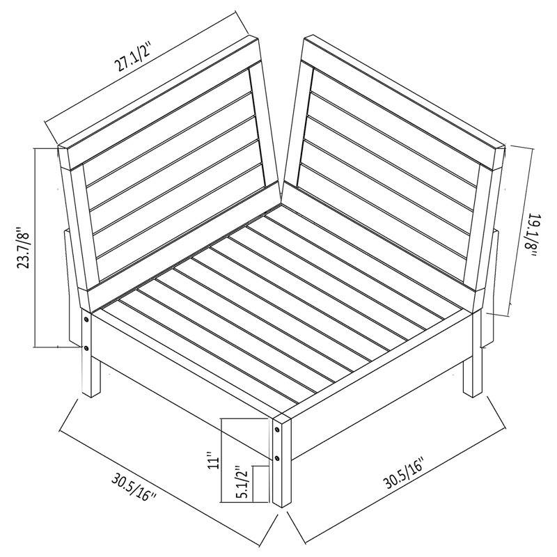 Chaise de patio avec coussins Baghavann
