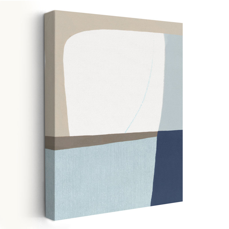 Écoulement naturel I Minimalisme géométrique moderne abstrait, H 48 po x l 32 po