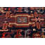 Tapis de couloir oriental tribal 3 x 10 mauve et bleu marine One-of-a-Kind