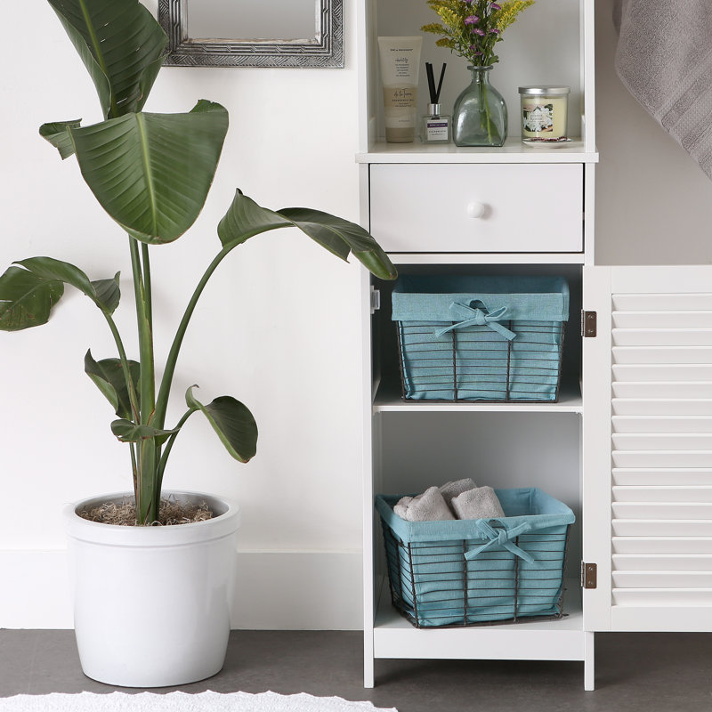 Ensemble de paniers en fil métallique, Aqua