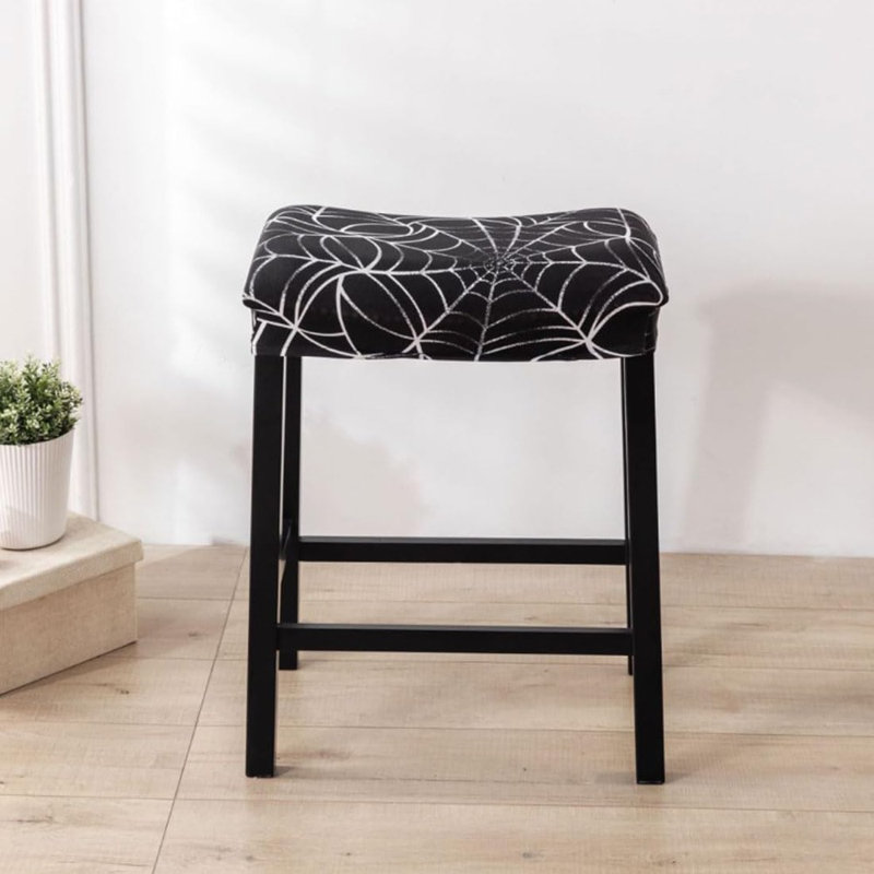 Bar Stool Cover Rectangle Set Of 4 Printed Stretch Counter Height Bar Stools Slipcovers Saddle Stool Slipcover Bench Seat Protector Backless Bar Stools Covers For Kitchen Counter