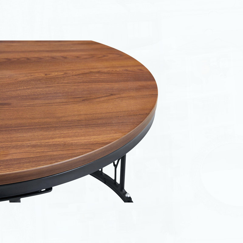 Table basse 27,5 pouces, Noyer + noir