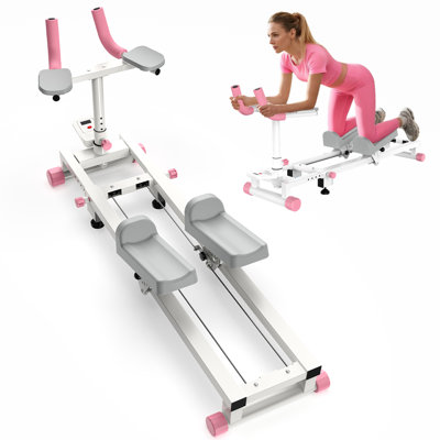 Crawl & Spine Twist Machine, Full Body Core Training Equipment for Home Gym, Multi-Functional Motion Fitness Trainer with Heavy Duty Steel Frame & Smo