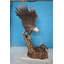 Eagle With Nest Bronze Statue -  Size: 36"L X 40"W X 63"H.