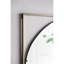 Miroir coquelicot 32 po x 1 po x 32 po en métal doré élégant