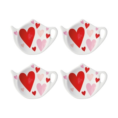 Set of 8 Teabag Holder Valentine