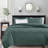 Queen 3 Piece Reversible Bedspread - For Grace, Oversized Deep Mattress, Pre-Washed Cotton Fill, Includes & Two Shams, Machine Washable Design Elegance,