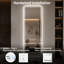  Miroir à DEL pleine longueur 64 po x 21 po - sans cadre, à 3 lumières à intensité variable, incassable pour la chambre à coucher, le vestiaire ou la salle de sport