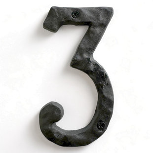 6'' H Metal House Number