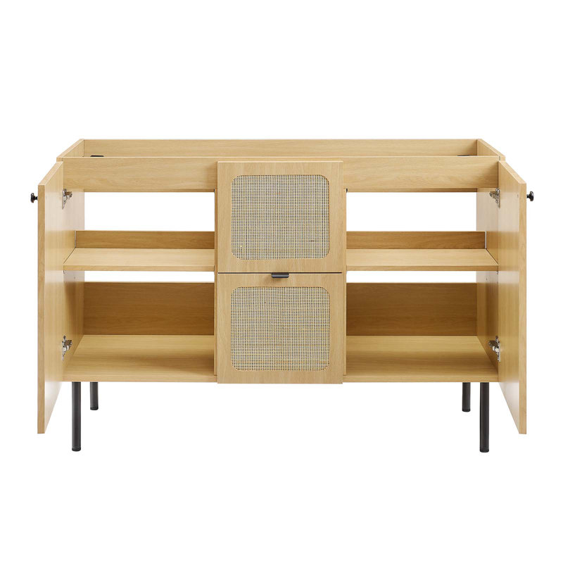 Base de meuble-lavabo simple Chaway 47 de Modway seulement, Chêne